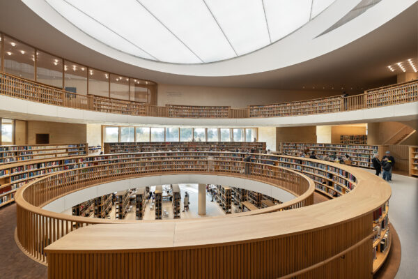 National Library of Israel interior architecture photography - central space
